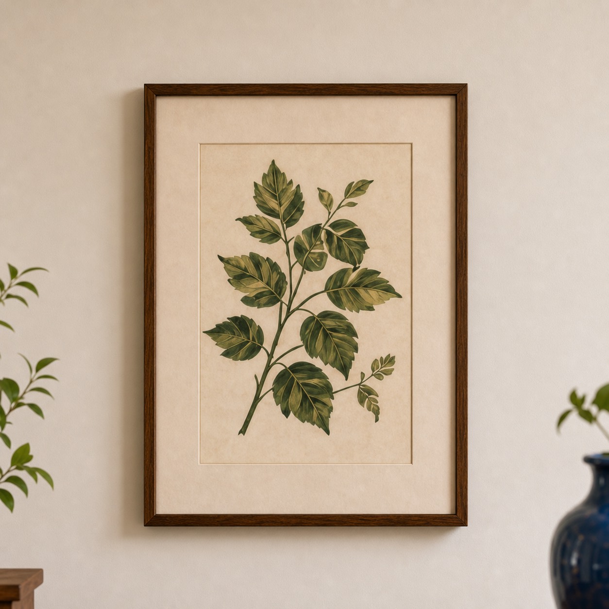 Botanical artwork in the Maple Street project